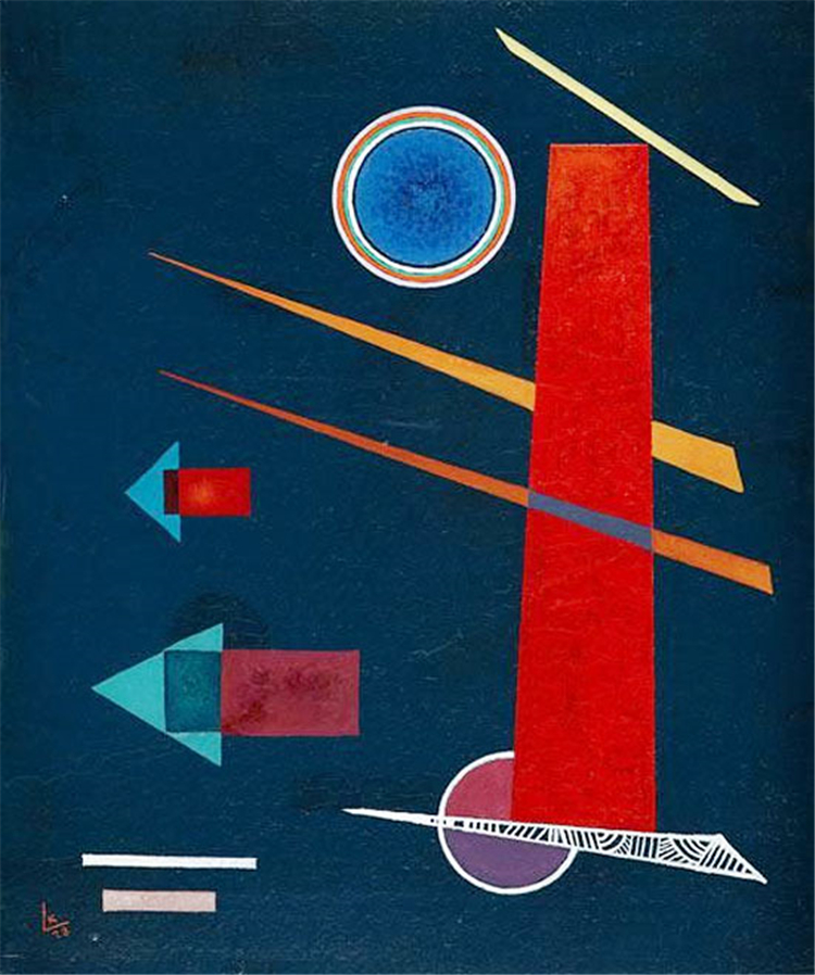 Mighty Red 1928 Wassily Kandinsky Abstract Oil Painting